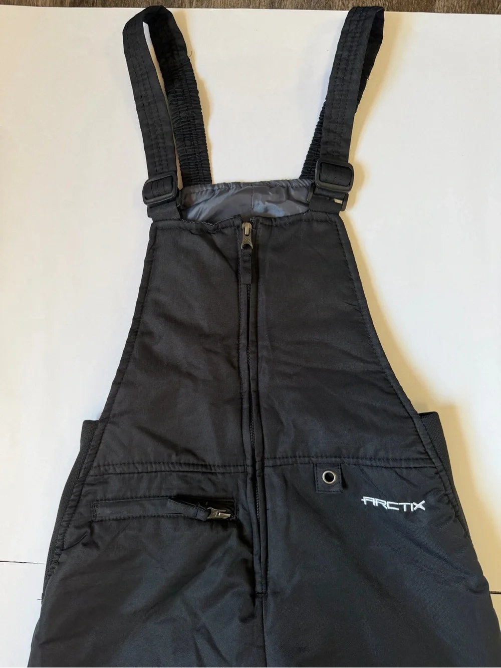 Arctix Black Kids Snow Bib Overalls with Adjustable Straps Youth Boys Size L